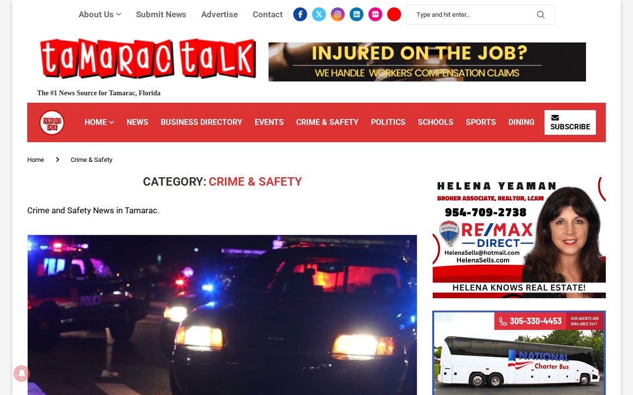 Tamarac Broward County crime and arrest news stream