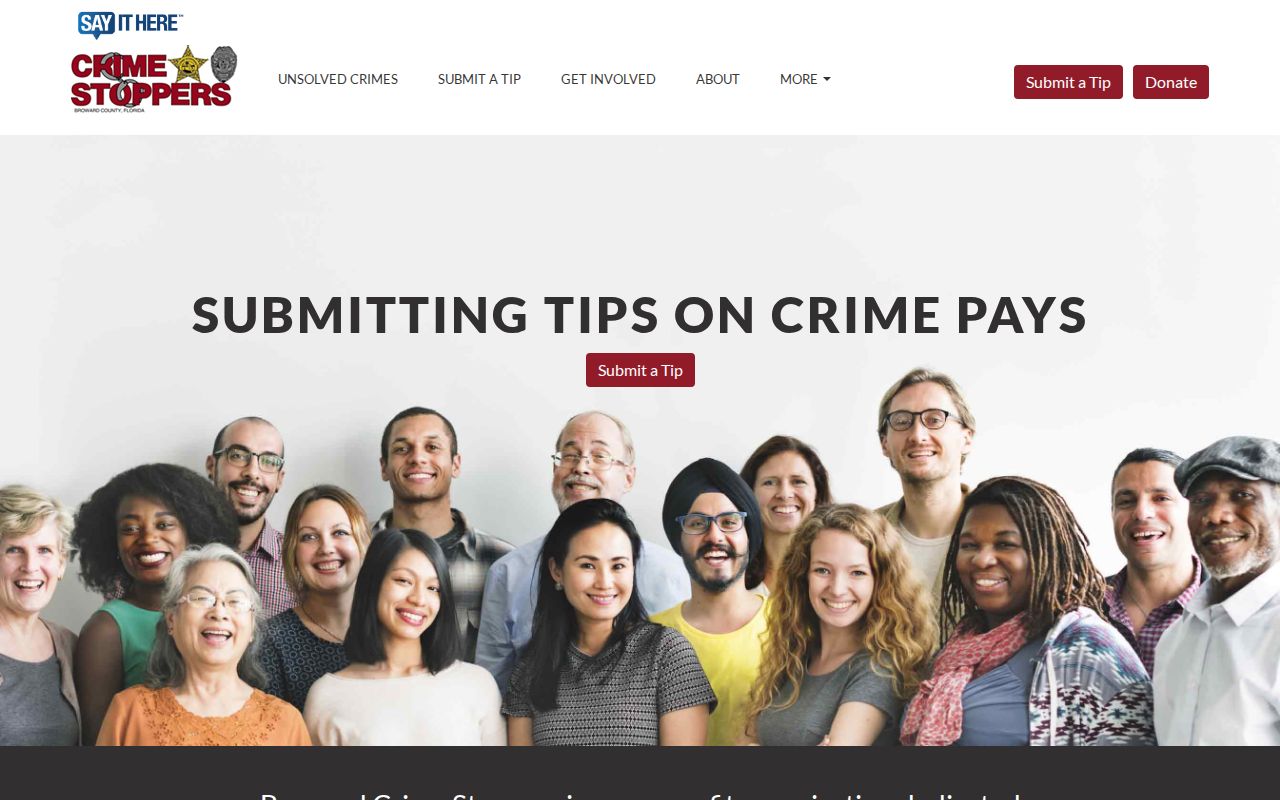 Broward County wanted fugitive Crime Stoppers tip page